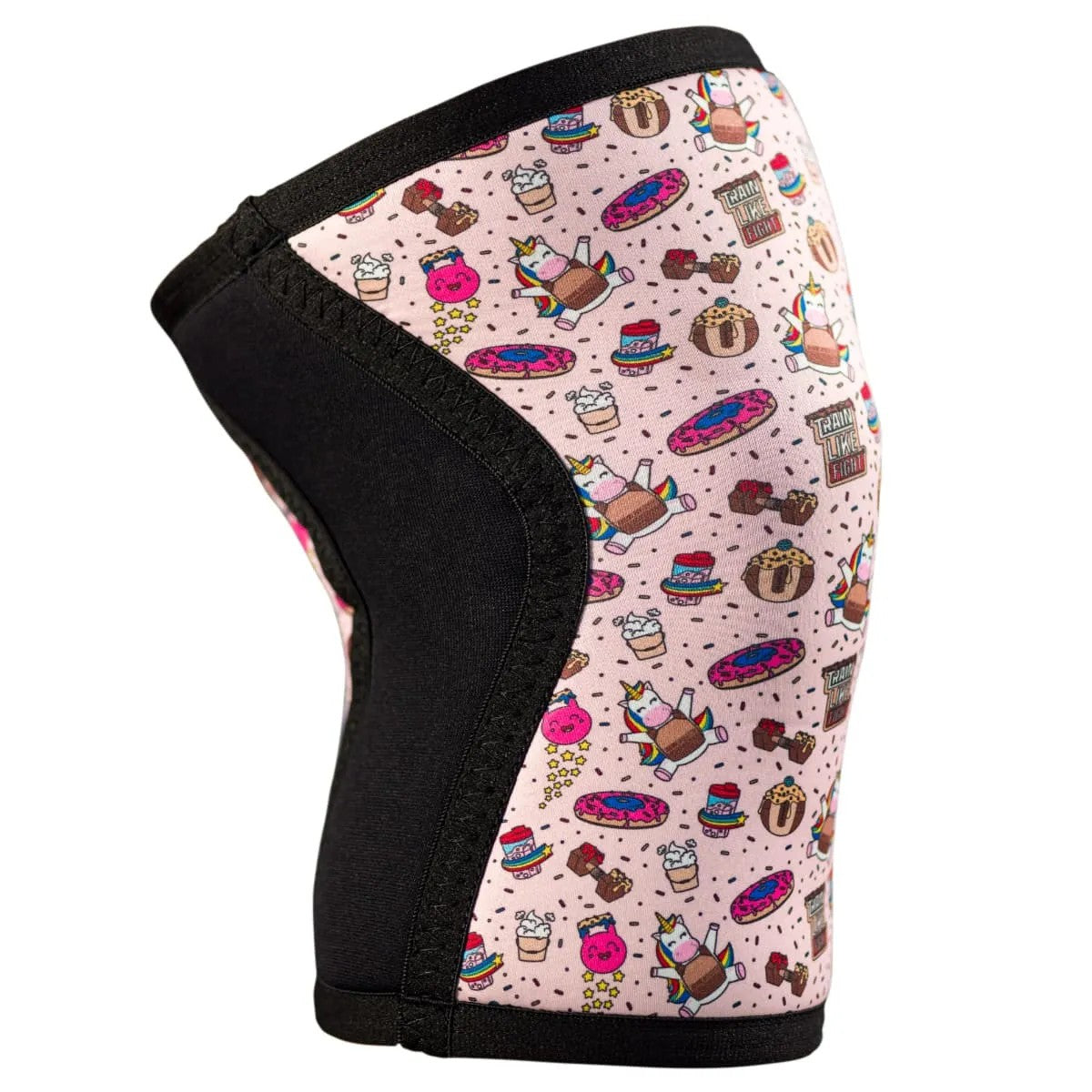 TRAIN LIKE FIGHT - "Rainbow Cookie Attitude" Soft Pink Edition Knee Pads