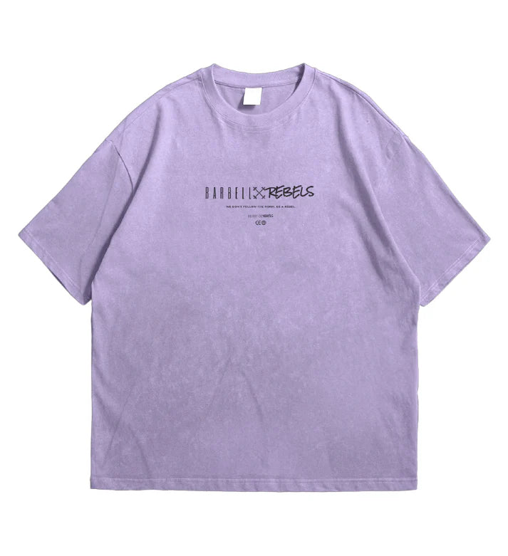 BARBELL REBELS - Oversized “ACID” T-shirt Purple
