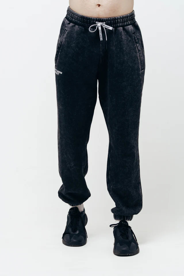 NORTHERN SPIRIT - Jogger Homme "Cozy" Washed Black