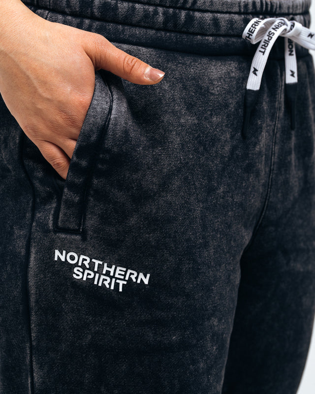NORTHERN SPIRIT - Jogger Femme "Cozy" Washed Black