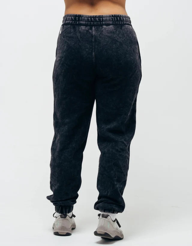 NORTHERN SPIRIT - Jogger Femme "Cozy" Washed Black