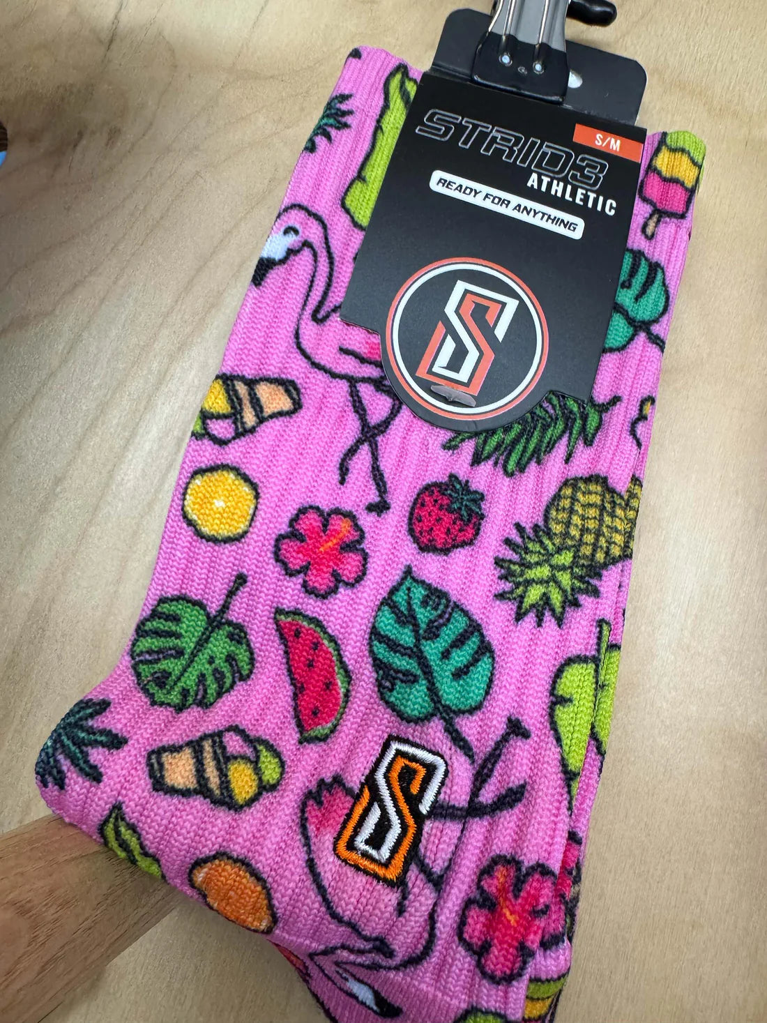 STRID3 - Chaussettes "Funky Flamingos"