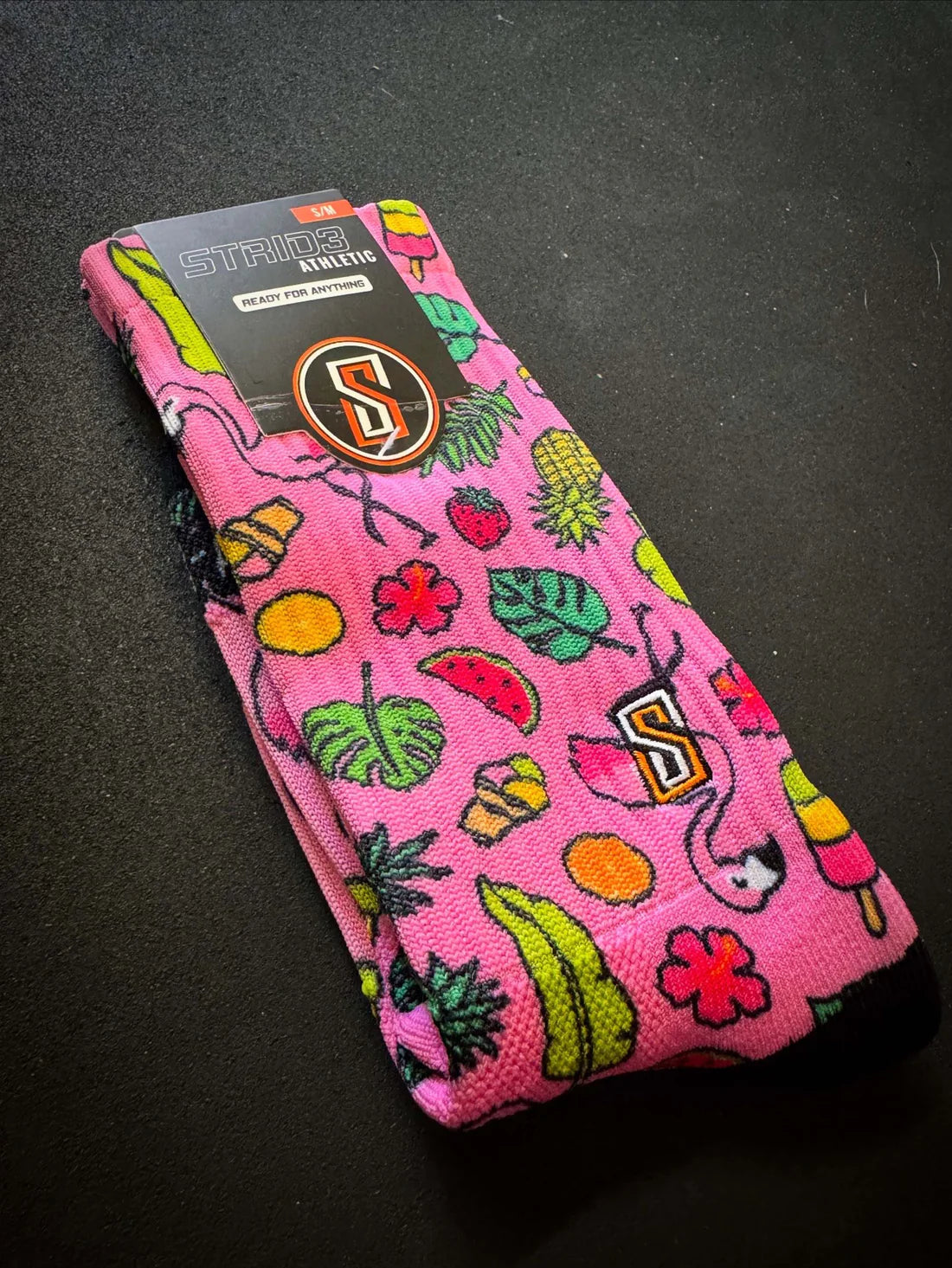STRID3 - Chaussettes "Funky Flamingos"