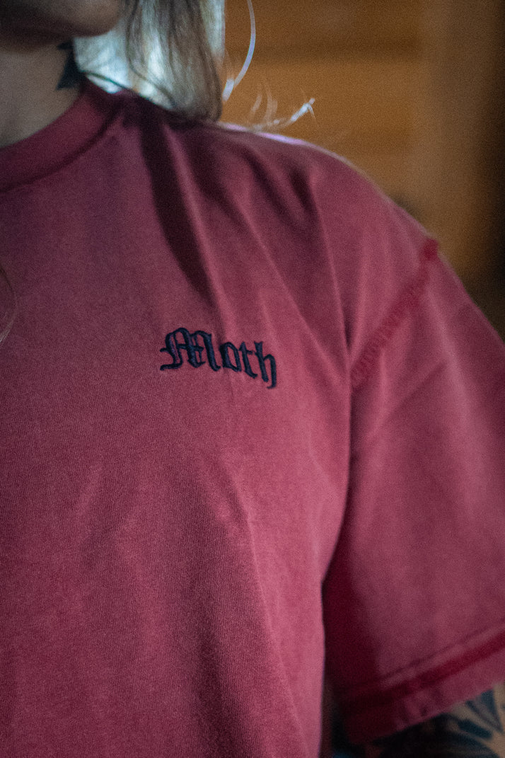 PWRD BY COFFEE - T-shirt Oversize THORN Bordeaux