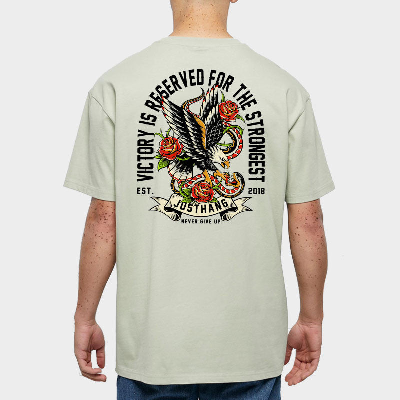 JUST HANG - Men's Oversized T-shirt "Eagle Snake"