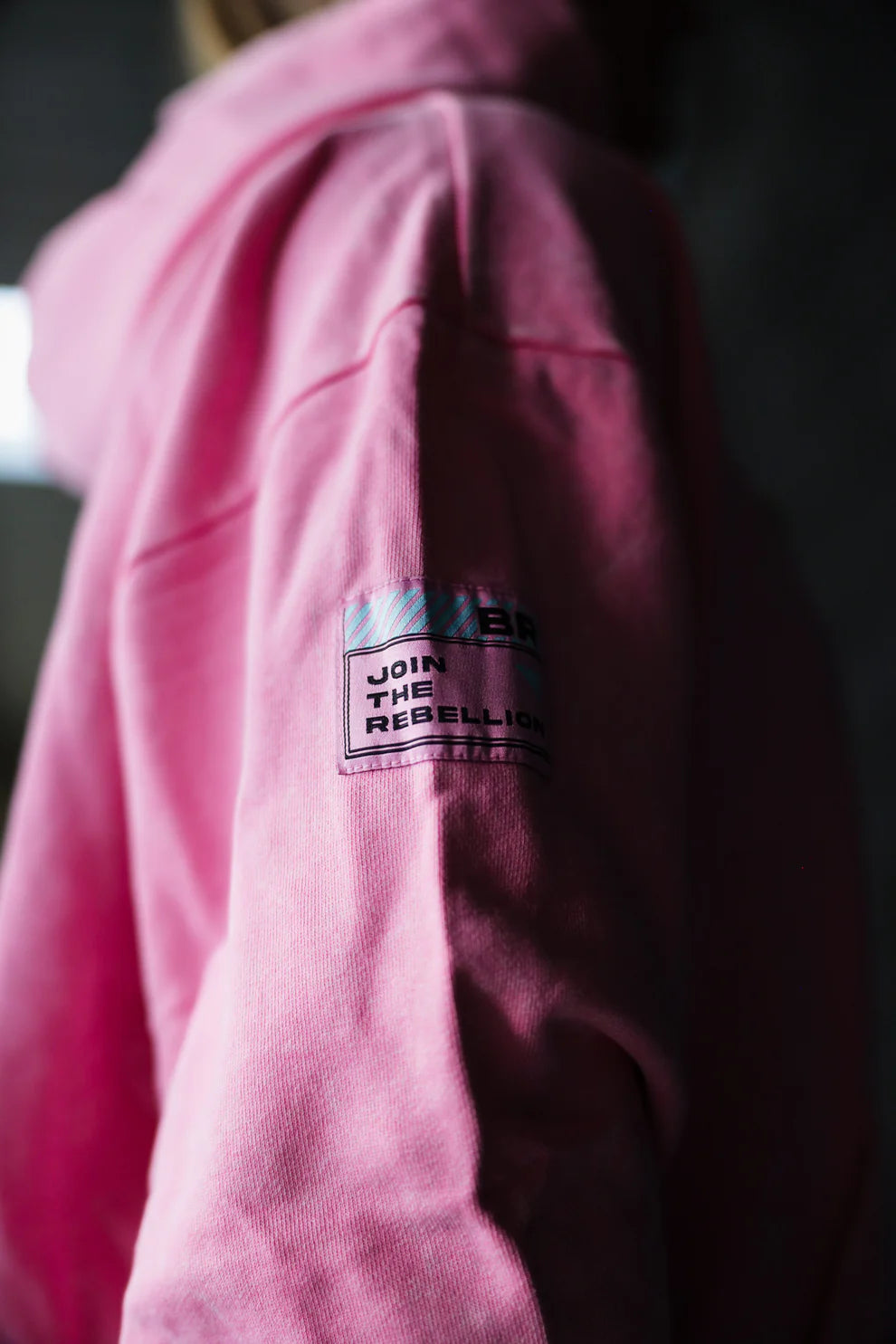 BARBELL REBELS - Hoodie Oversized "ACID" Pink