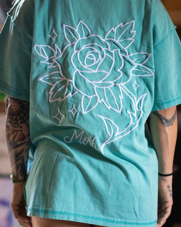 PWRD BY COFFEE - T-shirt Oversize THORN Vert