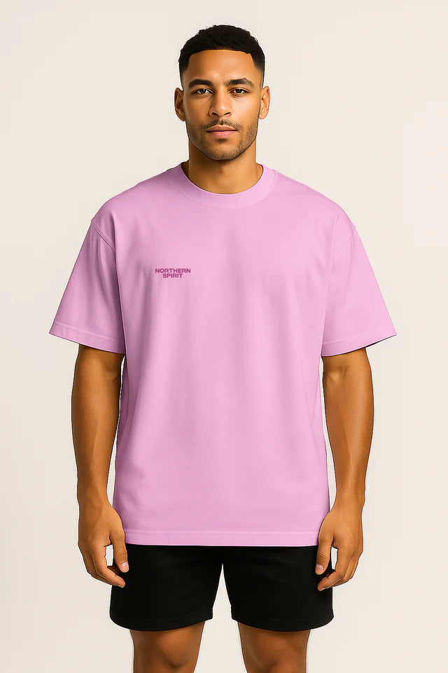 NORTHERN SPIRIT - T-shirt Oversized "Skull" Lavender Rose