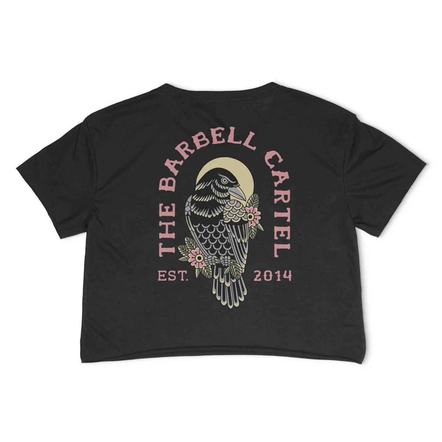 THE BARBELL CARTEL - Crop T-shirt "Raven"