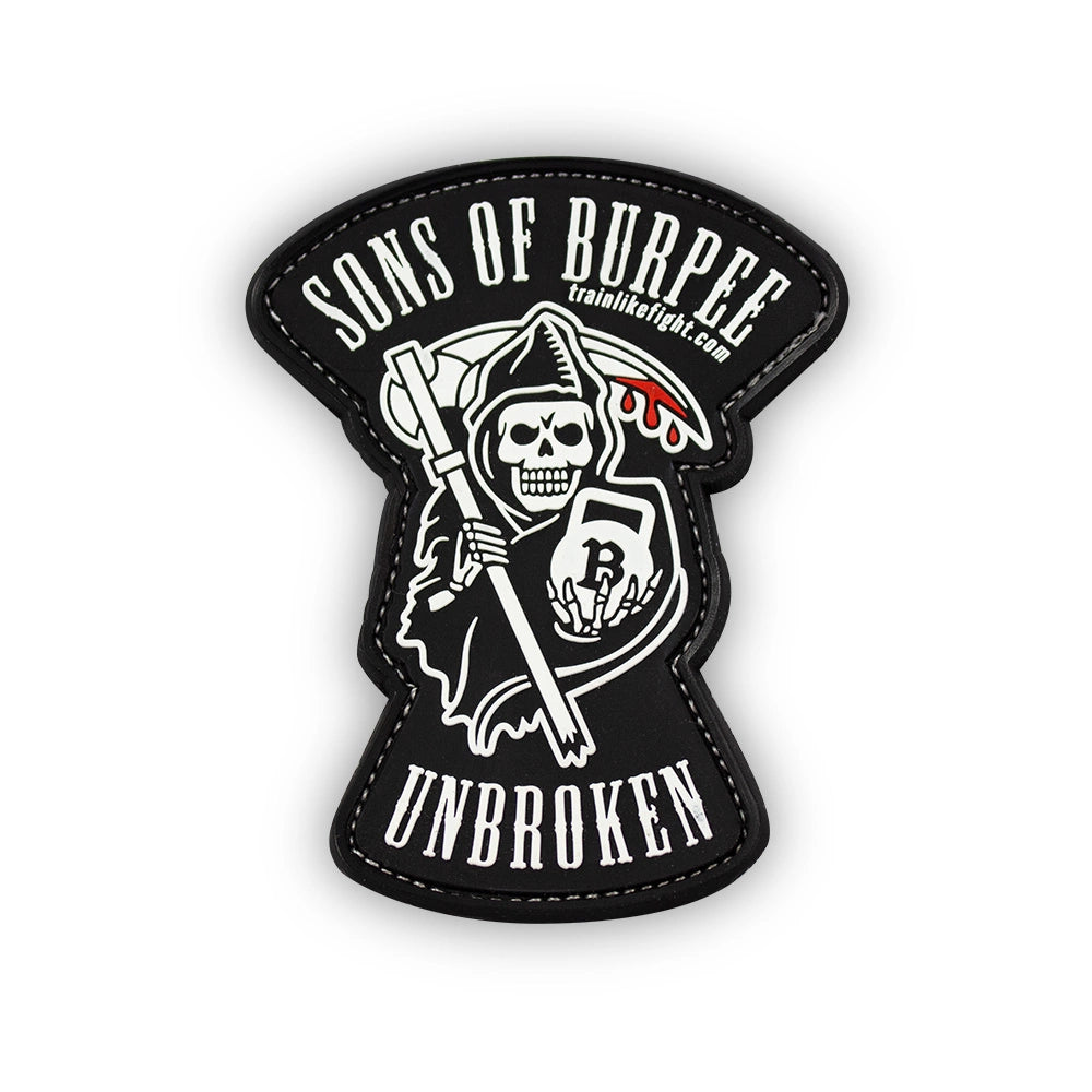 TRAIN ALS VECHTEN - "Sons of burpee"-patch