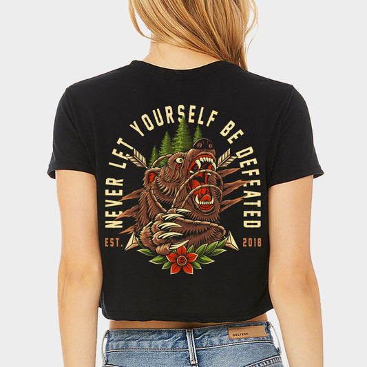 JUST HANG - Crop Top "Bear Gets Up"