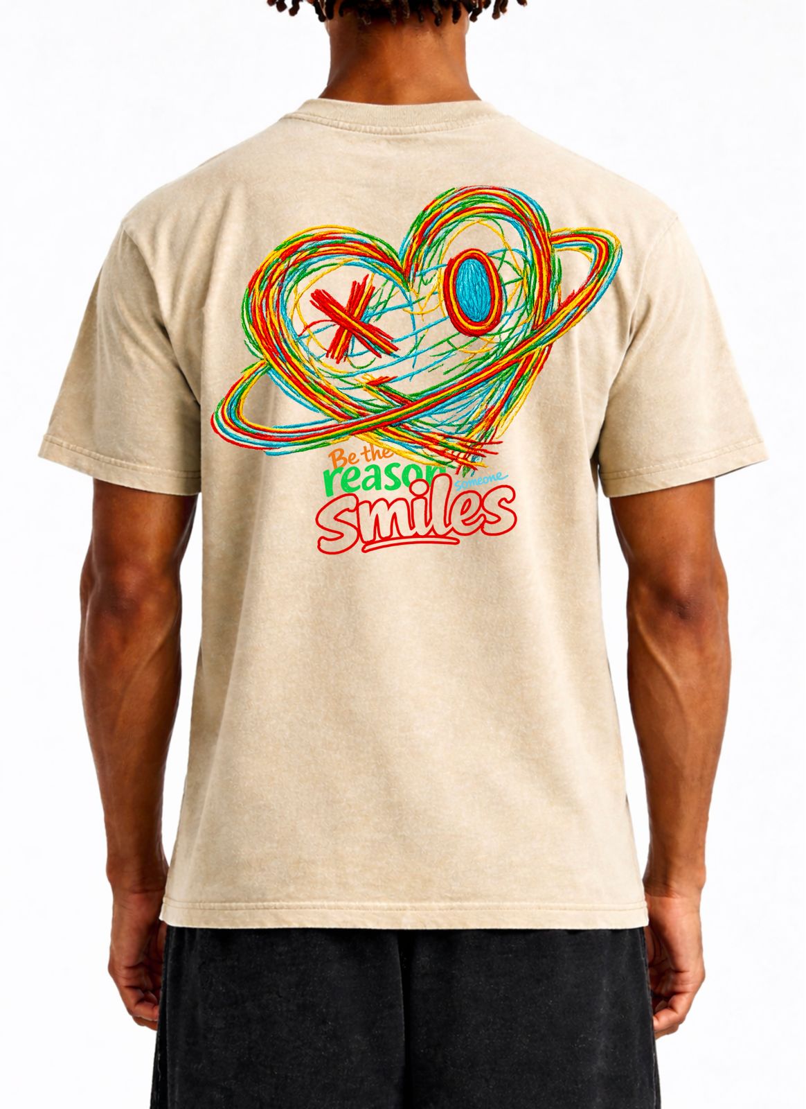JUST HANG - T-shirt Oversized Unisexe "Smiles"
