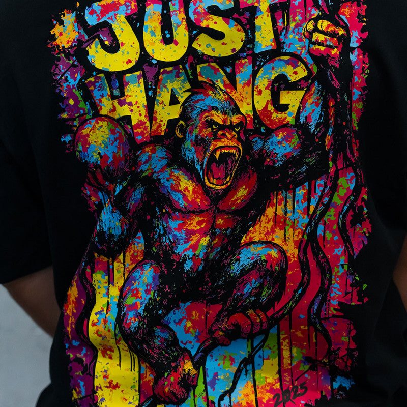JUST HANG - Unisex Oversized T-shirt "Gorilla"